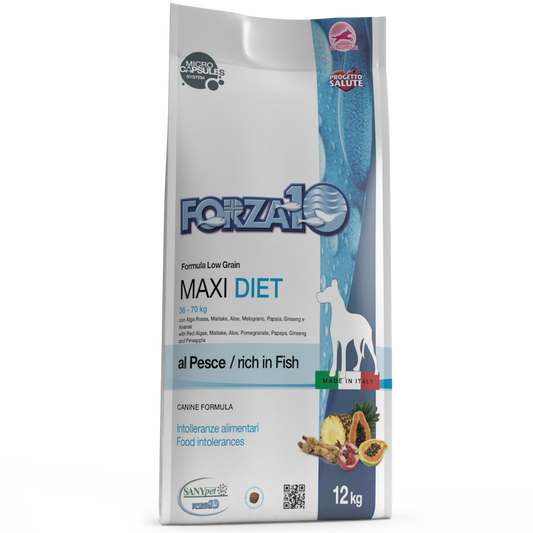 Forza10 Diet Cane - Maxi Diet, gusto Pesce - 12kg