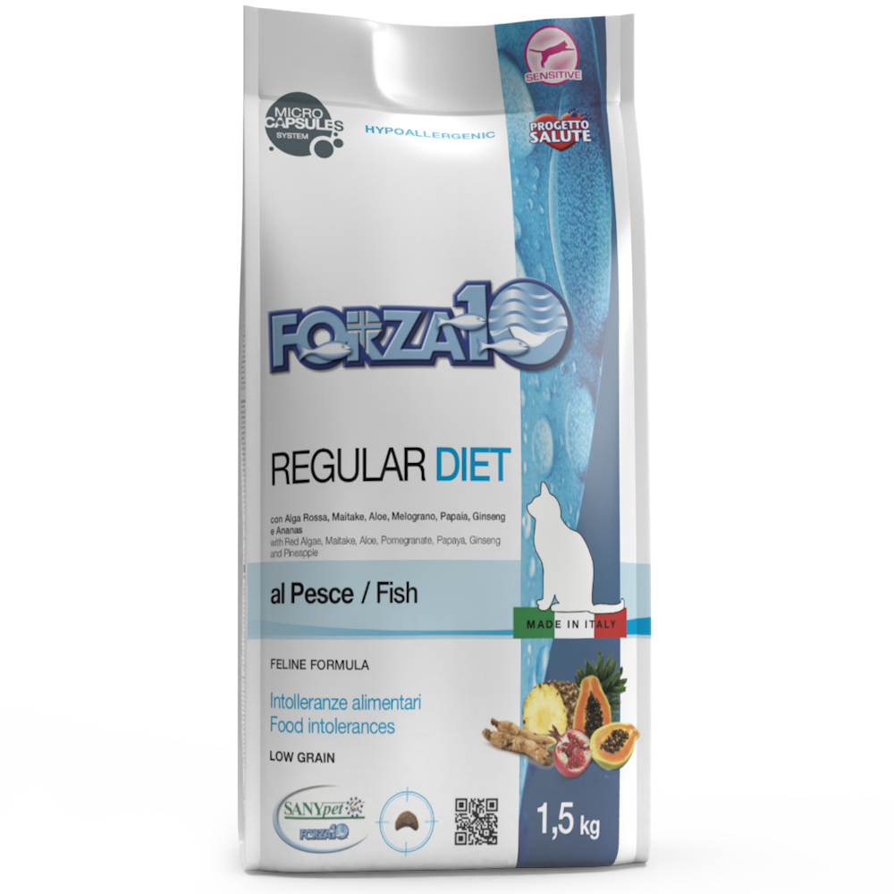 Forza10 Diet Gatto - Regular Diet, gusto Pesce - 1,5kg