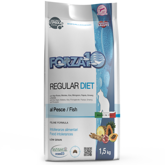 FORZA10 Diet Gatto - Regular Diet, gusto Pesce - 1,5kg