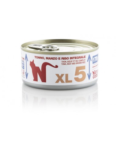 Natural Code XL5 - Tonno, Manzo e Riso Integrale - 170gr