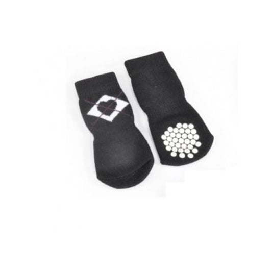 CALZE PET-NERA RomboCuore-Tg.L