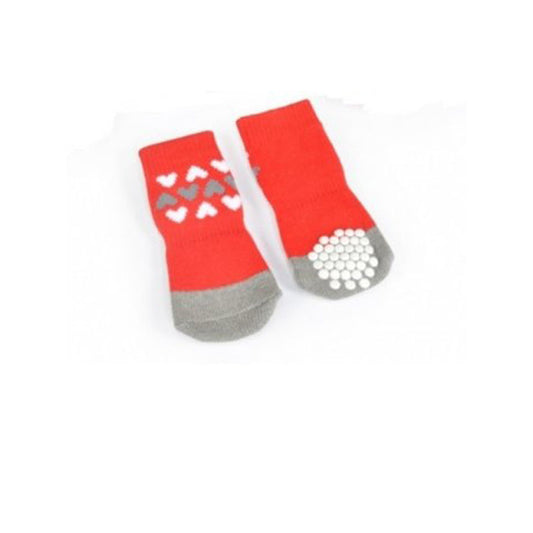 CALZE PET-ROSSA 3fil.Cuor-Tg.L