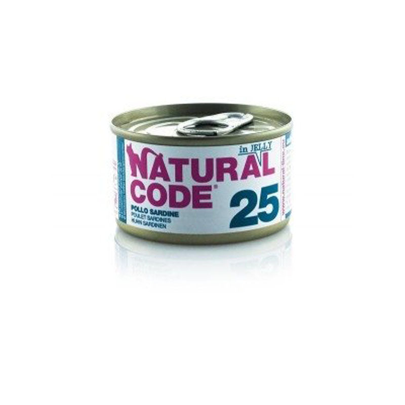 NATURAL CODE N.25 POLLO/SARD.JELLY 85gr