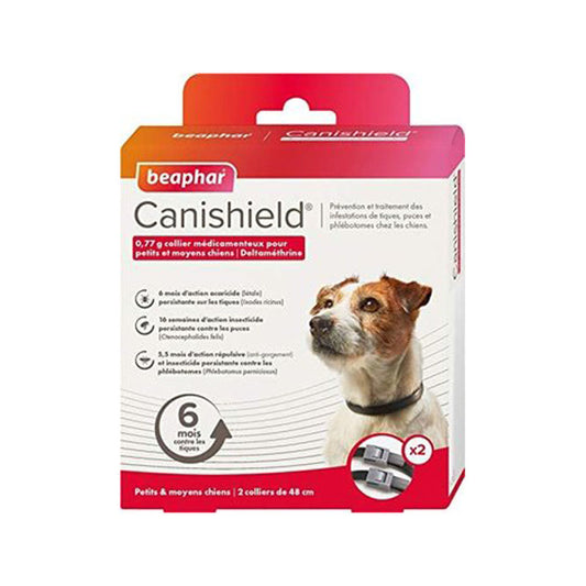 Beaphar Canishield S/M 2PZ COLLARE MEDIC.DETR.